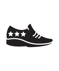 shoe with star icon, vector best flat icon.