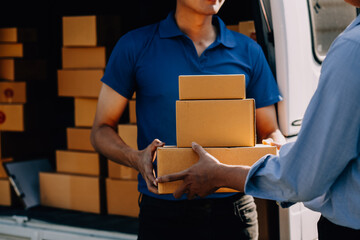 SME entrepreneur Small business entrepreneurs Online selling ideas,Happy Young Asian business owner...