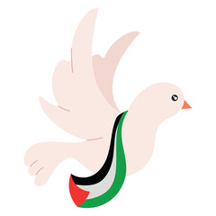 palestine peace dove flag