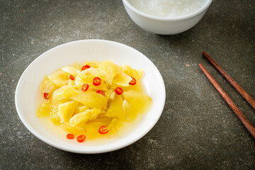 spicy salad pickle cabbage or celery with sesame oil