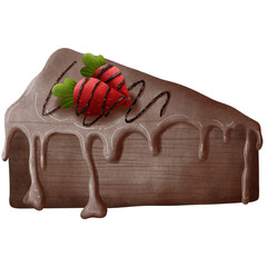 Cheesecake with cream strawberry blueberry 