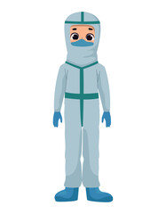 person wearing safety equipment