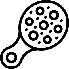 Body massage accessory icon outline vector. Spa massage routine, Skincare antioxidant scrub