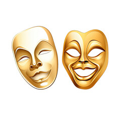 Gold Theatrical Mask
