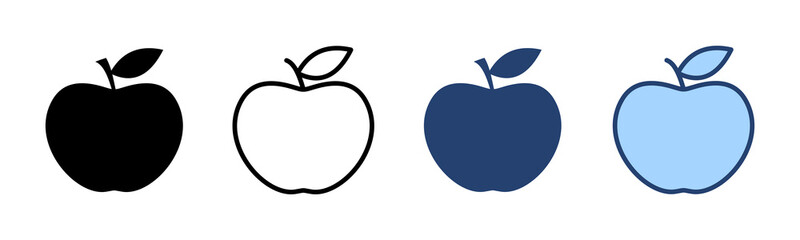 Apple icon vector. Apple sign and symbols for web design.