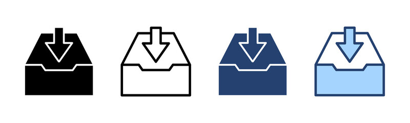 Archive folders icon vector. Document vector icon. Archive storage icon.