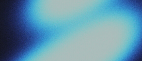 Blue white dark black color gradient, abstract blur smooth grain texture, poster design copy space
