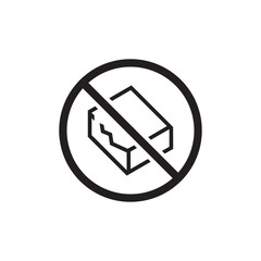 do not use if package is damaged icon symbol sign vector