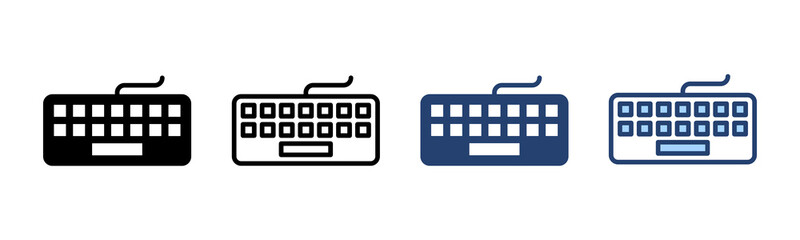 Keyboard icon vector. keyboard sign and symbol