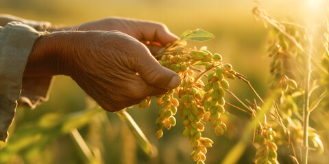 Harvesting the products of the earth