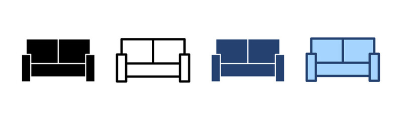 Sofa icon vector. sofa sign and symbol. furniture icon