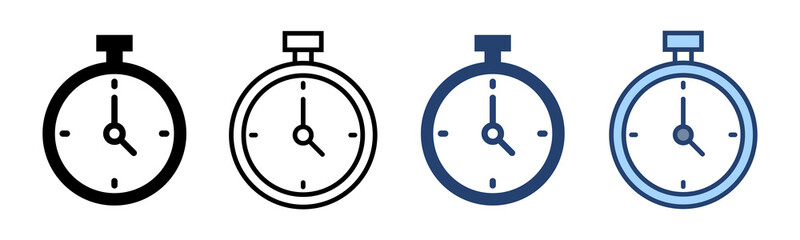 Stopwatch icon vector. Timer sign and symbol. Countdown icon. Period of time