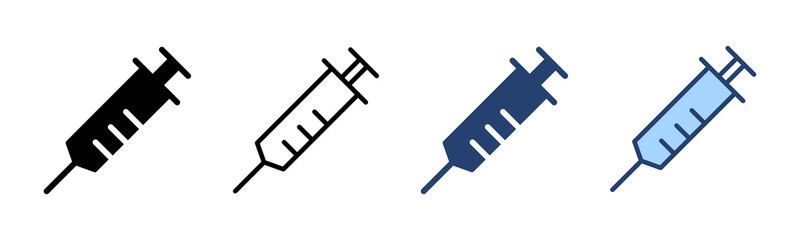 Syringe icon vector. injection sign and symbol.vaccine icon