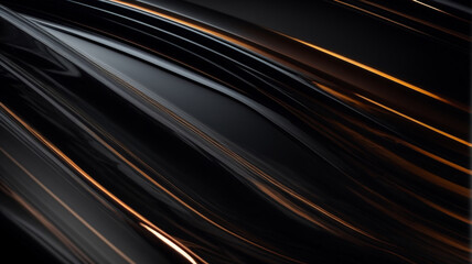 abstract Illustration luxurious black line background