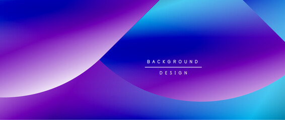 Circles and round shapes with gradients. Minimal abstract background, round geometric shapes, clean and structured design