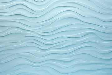 Obraz premium Colorful blue wall with wavy lines, a graphic retro design on textured surface. Ideal for modern art. This description is AI Generative.