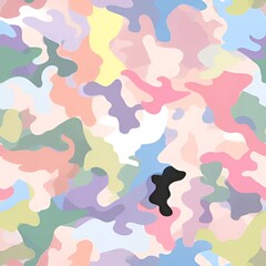 pastel color camouflage pattern | generative AI