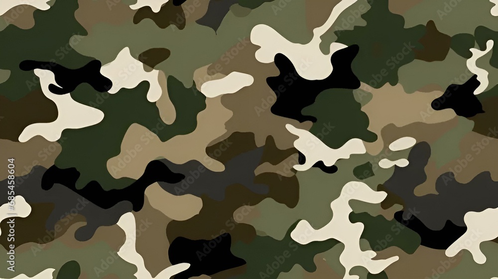 Wall mural camouflage pattern - Wall murals