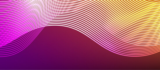 Fototapeta premium Dynamic wave geometric design. Vector Illustration For Wallpaper, Banner, Background, Card, Book Illustration, landing page