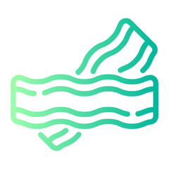 bacon Line Gradient Icon