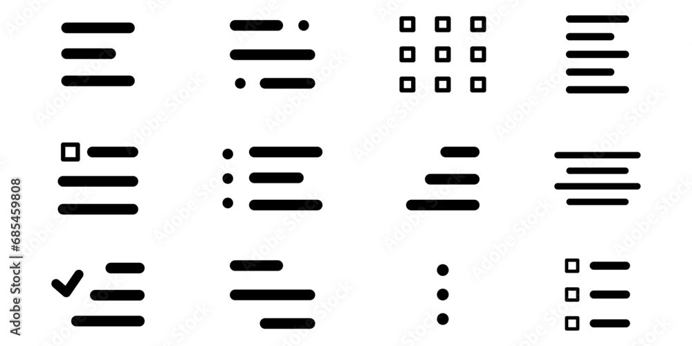 Poster black menu buttons. set of modern navigation buttons. vector illustration. eps 10.