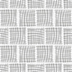 Seamless black and white abstract texture of repeating patterns