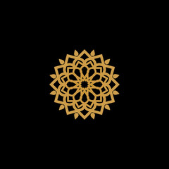 ornamen arabic logo design vector 
