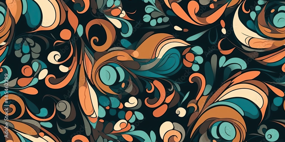 Poster a colorful background with shapes and colors