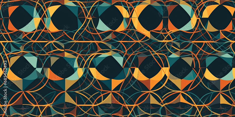 Poster a colorful background with shapes and colors
