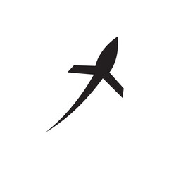 airplane traveling logo vector icon design.