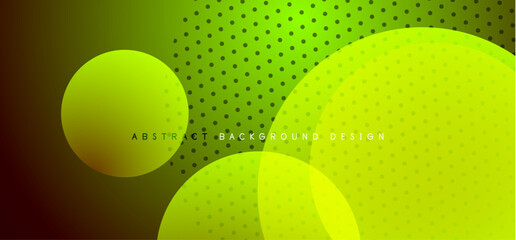 Abstract tech circles vector background, technology digital bubbles