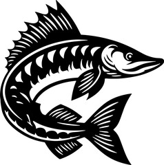 Muskellunge fish icon 3