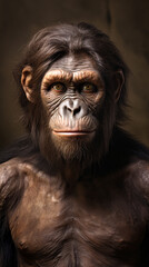 Fototapeta premium Professional Recreation of a Australopithecus