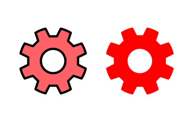 setting Icon set illustration. Cog settings sign and symbol. Gear Sign