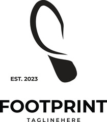 footprint Minimalist logo vector illustration template graphic design