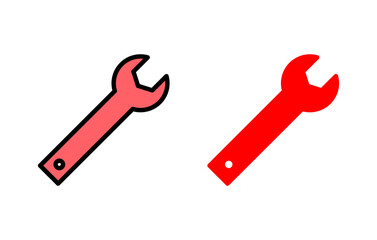 Wrench icon set illustration. repair icon. tools sign and symbol