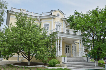 Fototapeta na wymiar Tree garden in the Sholokhov Estate in Vyoshenskaya village