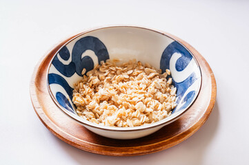 レンチしてふやかしたロールドオーツ