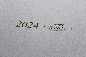 2024 Merry Christmas And Happy New Year illustration design