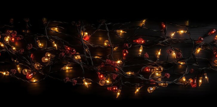 Christmas- ball, tree ornaments, gift box,  background, Ai generated image