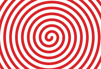 Christmas Lollipop Bliss, Red and White Radial Design with Peppermint Illusion, background