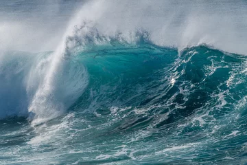 Foto op Canvas Backwash hitting big wave © Greg