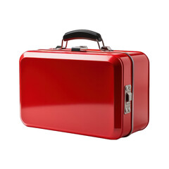 Metal Lunchbox Isolated on Transparent or White Background, PNG