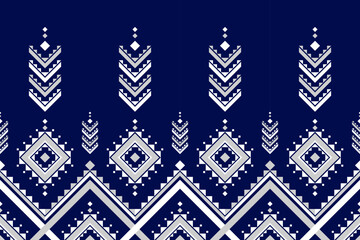 Fabric Mexican style. Geometric ethnic seamless pattern in tribal. Aztec art ornament print. Design for background, wallpaper, illustration, fabric, clothing, carpet, textile, batik, embroidery.