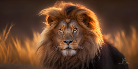 Fototapeta premium Front view of an animal