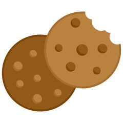 Cookies icon. Flat design. For presentation, graphic design, mobile application.