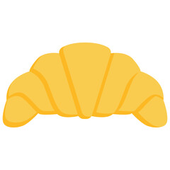 Croissant icon. Flat design. For presentation, graphic design, mobile application.