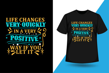 Typography Motivational Inspiration T shirt Design Vector