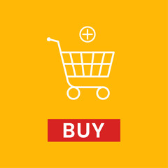 shopping cart sign transactions online vector