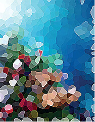 
a beautiful exclusive background made of colored glass with reflections of the sun, multi-colored, suitable for holidays and holidays at sea.